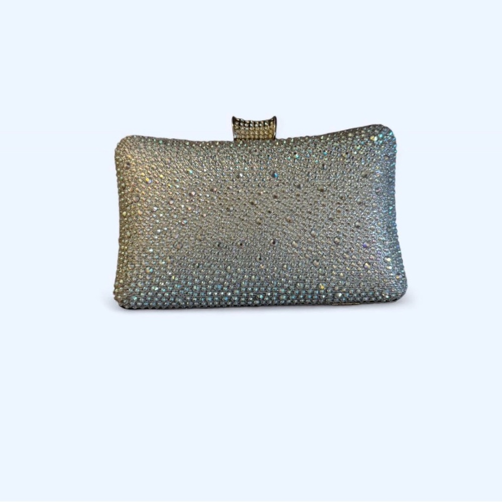 Elegant Silver Clutch Bag